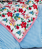 Plaid matelassé réversible - HIBISCUS 115 X 140 CM