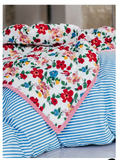 Plaid matelassé réversible - HIBISCUS 115 X 140 CM