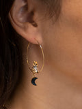 Créoles Léopard, étoile et lune