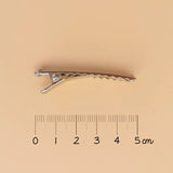 Barrette noeud double - rayé