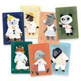 Jeu de 7 familles à colorier DIY - Chics animaux