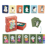 Jeu de 7 familles à colorier DIY - Chics animaux
