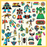 Stickers textures - Robots