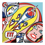 Feutres pinceaux et décalcomanies - Inspired by Roy Lichtenstein
