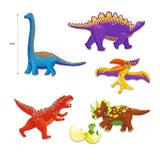 Pantins à colorier - Dinosaures