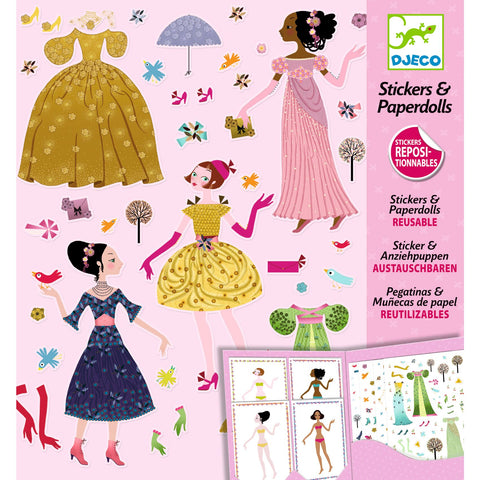 Stickers & paperdolls - Robes des 4 saisons