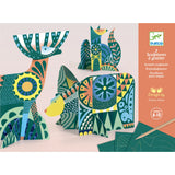 Sculptures à gratter - Animaux folk