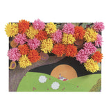 Collages pompons - Explosion de pompons