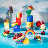 Boule éclair arc en ciel - Rainbow Lightening Bolt Shaped Bauble