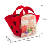 Panier de légumes en feutrine