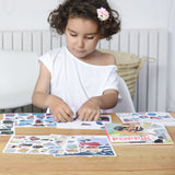 Puzzles et stickers princesses