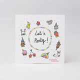 Carte invitation Let's party