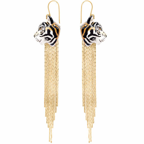 Tiger Fringes earrings