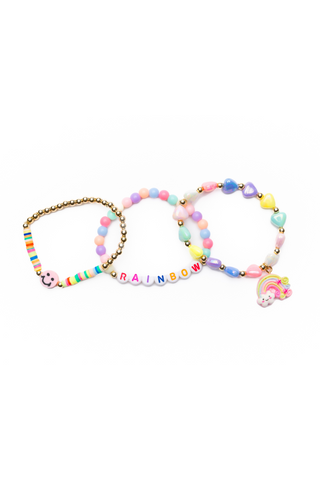 3 bracelets Rainbow smiles
