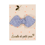 Barrette mini lapin rayé
