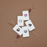 Pin's Coeur léopard marron & noir