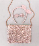 Sac paillettes rose