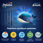 Baleine Aqua Dream veilleuse - Projecteur dynamique effet aquatique