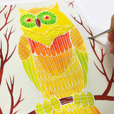 Aquarellum junior - Hiboux