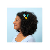 Barrette oiseau bleu