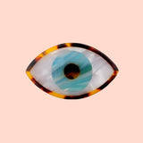 Barrette Oeil bleu