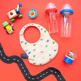 Bavoir silicone avions
