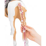 Cheval 51 cm - Beige et blanc