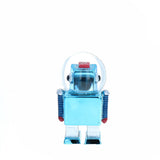 Boule à neige robot bleu