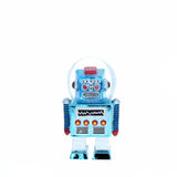 Boule à neige robot bleu