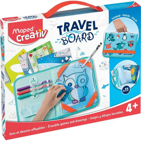 Travel Board - Jeux et dessins effaçables ardoise transparente