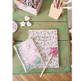 Cahier transparent paillettes
