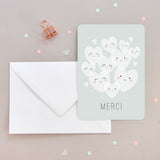 Carte Merci coeurs