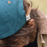 Casquette velours Tornade - Vert paon