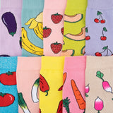 Chaussettes à paillettes Fraises