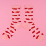 Chaussettes Transparentes Bouche - Coucou Suzette