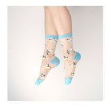 Chaussettes transparentes Mouettes