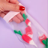 Chaussettes transparentes Radis