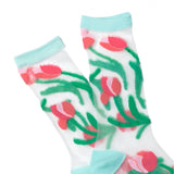 Chaussettes transparentes Tulipes