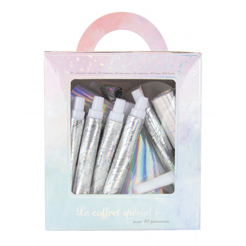 Coffret 10pers boite luxe - Iridescent Party