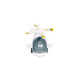 Hélicoptère en métal - L : 10 cm