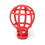 Hochet montgolfière orange en silicone
