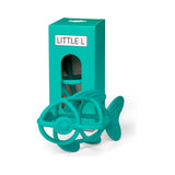 Hochet poisson vert en silicone