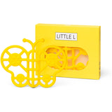 Hochet papillon jaune en silicone