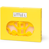 Hochet papillon jaune en silicone