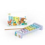Apprends et joue du xylophone - Wooden toys and book -