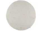 Tapis matelassé full moon small round playmat 105x105 gold stella/ natural