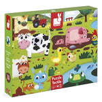 Puzzle tactile les animaux de la ferme - 20 pièces