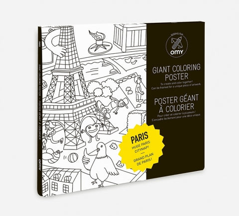 Poster géant à colorier PARIS