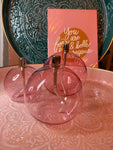 Lampe à huile en verre sphère Light pink