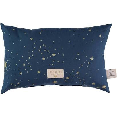 Coussin laurel small cushion 22x35 gold stella/ night blue